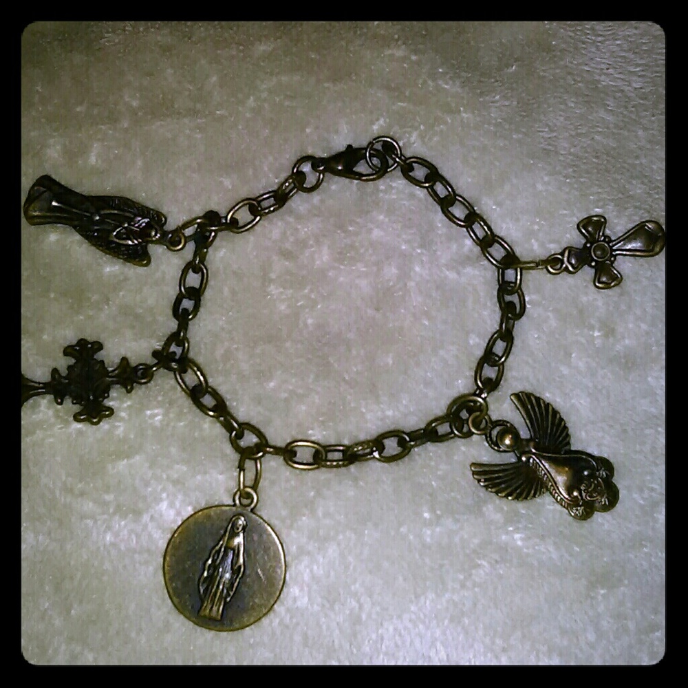 Bronze Cross bracelet